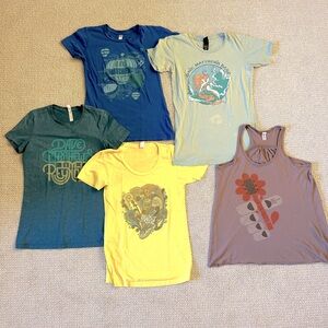5 Dave Matthews Band/ Tim Reynolds T-shirts & Tanktop